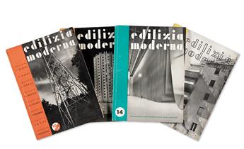 VARIOUS ARTISTS.  EDILIZIA MODERNA. Group of 31 issues. 1931-39. Each approximately 11½x8¾ inches, 29½x22½ cm.